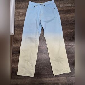 Gradient Blue and Cream Jeans
